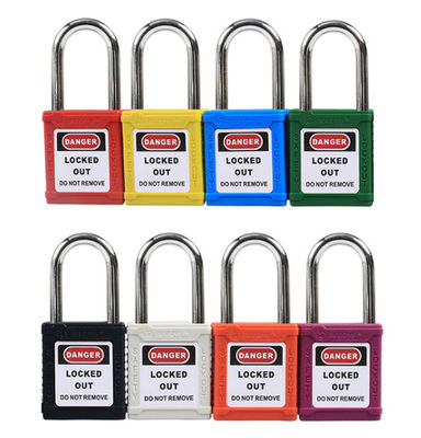 Fermeture à glissière Tagout Sécurité Fermeture à glissière industrielle Jaune Bleu Vert Rouge
