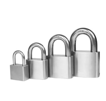 Fermeture en argent, fermeture en acier inoxydable, mini-verrouillage avec une clé de 25 mm.