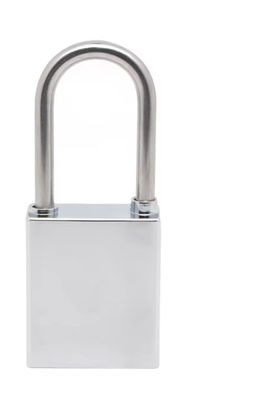 Fermeture à glissière en acier inoxydable en argent de sécurité