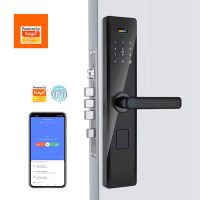 Code RFID Carte à puce Smartphone App Déverrouilleur d'empreintes digitales biométriques Verrouilleur intelligent Tuya Verrouilleur de porte numérique WiFi intelligent